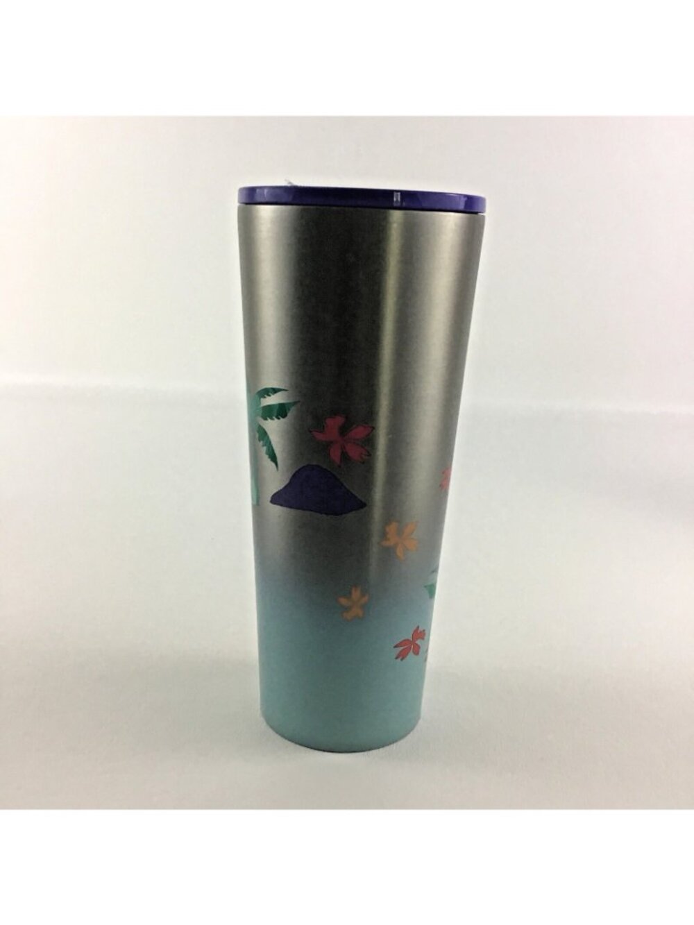 Starbucks 2020 Summer Stainless Steel Tumbler Mermaid Beach Palm Venti 24oz - Picture 3 of 6